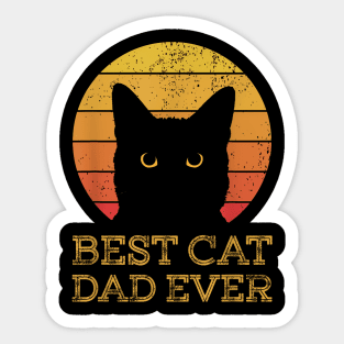 Cat Dad Ever Cat Daddy Fathers Day Sticker